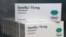 Packages of the medicine Tamiflu by Swiss pharmaceutical company Roche.