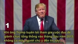 5 khoảnh khắc ấn tượng nhất về ông Trump