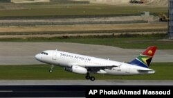 FILE - South African Airways passenger jet.