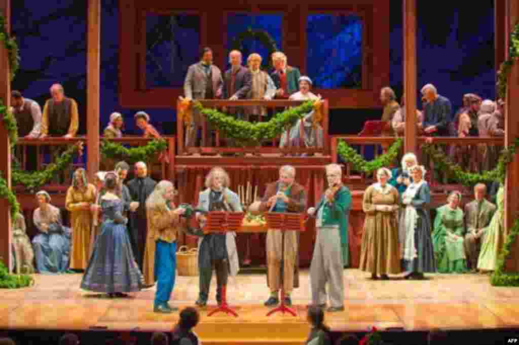 Characters in period costume lead the audience through traditional Christmas carols, poems and ancient dances.