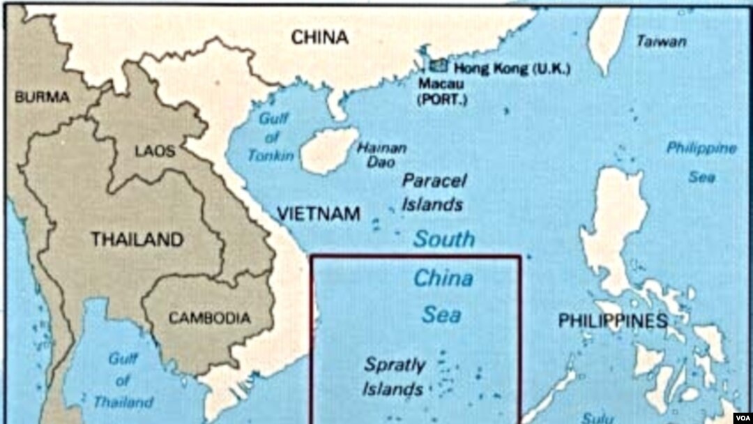 Lokasi kepulaun Spratley yang diperebutkan oleh Tiongkok, Taiwan, dan beberapa negara ASEAN.