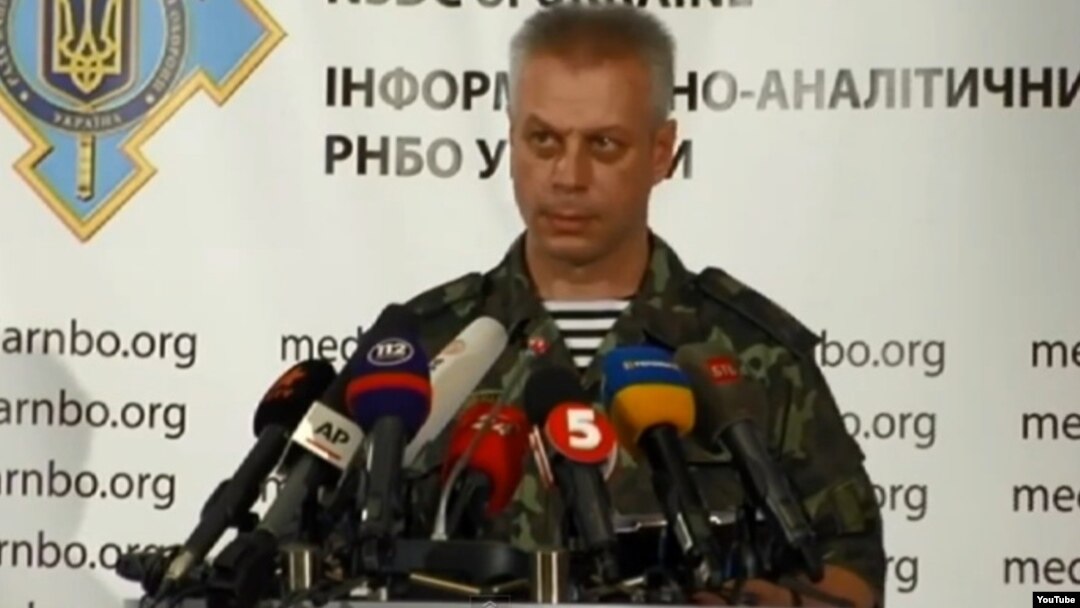 Juru bicara militer Ukraina, Andriy Lysenko menyalahkan Rusia atas konflik di Ukraina timur (foto: dok).