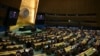 United Nations Secretary-General Antonio Guterres speaks on 2025 priorities to the U.N. General Assembly in New York on Jan. 15, 2025. He urged the finalization of a Gaza ceasefire and hostage release.