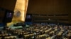 United Nations Secretary-General Antonio Guterres speaks on 2025 priorities to the UN General Assembly at UN Headquarters in New York City on Janauary 15, 2025. (Photo by ANGELA WEISS / AFP)