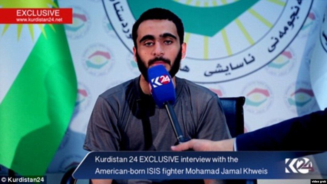 El palestino estadounidense Mohamad Jamal Khweis habla ante el canal Kurdistán24 sobre su inserción y deserción de ISIS.