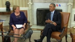 Se reúnen Bachelet y Obama