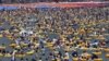 South Korean vacationers swim on Haeundae beach in Busan, South Korea, August 8 , 2010.