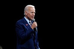 Democratic presidential candidate former Vice President Joe Biden speaks at the Presidential Gun Sense Forum, Aug. 10, 2019, in Des Moines, Iowa.