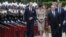 French President Francois Hollande (2ndR), Britain's Prime Minister David Cameron (R), Britain's Prince William (L) and his wife Catherine, the Duchess of Cambridge (2ndL) attend a ceremony at the Franco-British National Memorial in Thiepval near Albert, during the commemorations to mark the 100th anniversary of the start of the Battle of the Somme, northern France, July 1, 2016. 