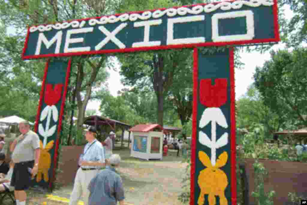 会场内的墨西哥展区外貌