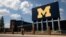 Le stade du campus de l'Université du Michigan à Ann Arbor, Michigan, le 10 août 2020.