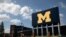 FILE - An empty Michigan Stadium is seen on the University of Michigan campus amid reports of college football cancellation, during the outbreak of the coronavirus disease (COVID-19), in Ann Arbor, Michigan, August 10, 2020.