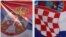 Zastave Srbije i Hrvatske, ilustrativna fotografija