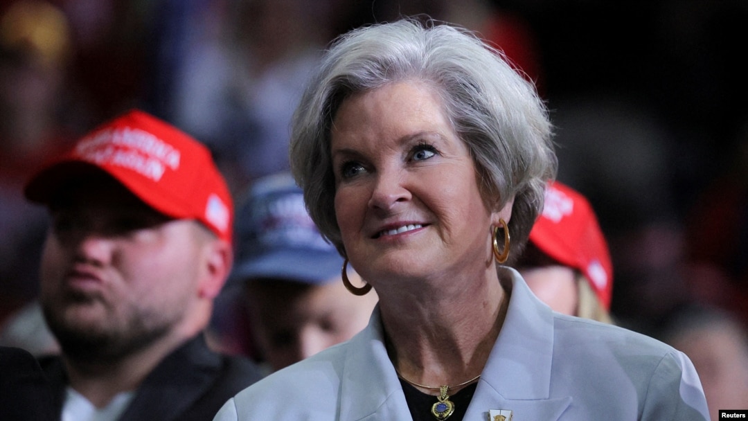 Susie Wiles, senior advisor of Republican presidential nominee and former U.S. President Donald Trump attend a campaign rally at PPG Paints Arena in Pittsburgh, Pennsylvania, Nov.4, 2024. 
