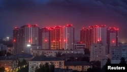 资料照片：乌克兰首都基辅遭到俄罗斯导弹袭击。(2026年7月11日)