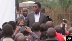 Zambia’s outspoken opposition leader Hakainde Hichilema has been arrested, April 10, 2017, for the second time in about six months.