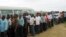FILE - Former Nigerian militants queue to register at an arms collection center in Ogoloma-Okrika district, around 50 km (30 miles) east of the oil hub Port Harcourt. 