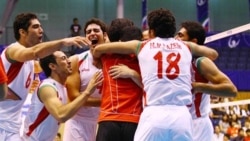 قهرمانی والیبال ب ایران در دبی