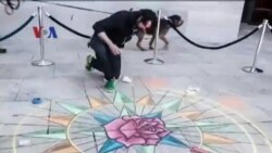 Mengamati Kreasi Seniman Kapur di Amerika 