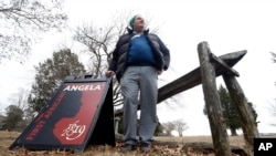 Mark Summers, a historian at Historic Jamestowne poses for a photo in Jamestown, Virginia, Feb. 1, 2019. Summers leads tourists down paths once used by Angelo, also known as Angela, who was one of the first Africans to arrive in North America.