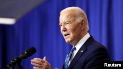 ARCHIVO - El presidente de Estados Unidos, Joe Biden, habla durante su visita al Departamento de Trabajo, en Washington, Estados Unidos, el 16 de diciembre de 2024.