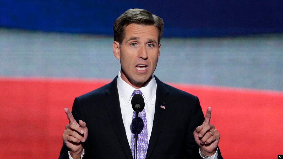 Beau Biden, saat menominasikan ayahnya Joe, untuk calon wakil presiden dalam Konvensi Nasional Partai Demokrat di Charlotte, N.C., 2012.