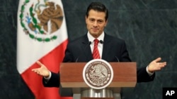 El presidente mexicano, Enrique Peña Nieto, dice querer mantener relaciones saludables con el nuevo presidente Trump.