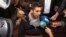 Severin Krassimirov, the suspect arrested in the rape and slaying of a Bulgarian television journalist, is seen prior to his first appearance in court, in Ruse, Bulgaria, Oct. 19, 2018.