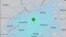 Earthquake locator map in Sparta, North Carolina, Aug. 9, 2020. (Credit: USGS)