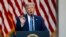 President Donald Trump speaks in the Rose Garden of the White House, June 1, 2020.