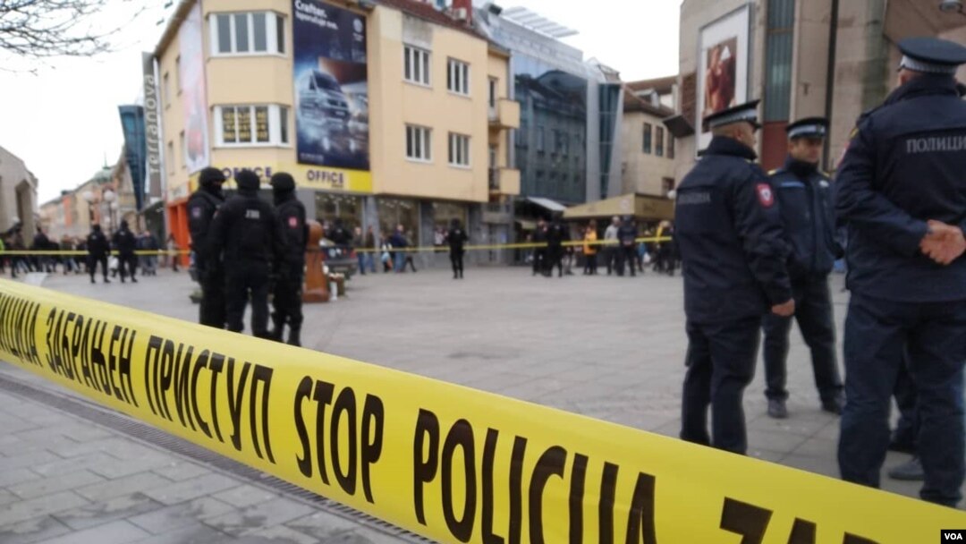 Police is guarding site of protests in Banja Luka