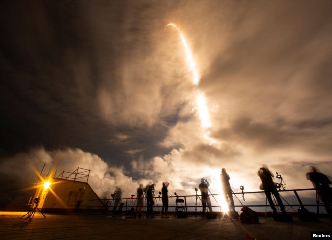 FILE - A SpaceX Falcon 9 rocket lifts off with Polaris Dawn, a private human spaceflight mission with two crew members expected to attempt the first-ever private spacewalk, at the Kennedy Space Center in Cape Canaveral, Florida, U.S. September 10, 2024. (REUTERS/Joe Skipper)