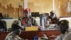 FILE - Judges sit in the courtroom during a trial at a court in the capital Juba, South Sudan, May 30, 2017. The country has announced plans to create a hybrid court to deal with atrocities commited during its years of conflict. 