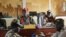 FILE - Judges sit in the courtroom during a trial at a court in the capital Juba, South Sudan, May 30, 2017. The country has announced plans to create a hybrid court to deal with atrocities commited during its years of conflict. 