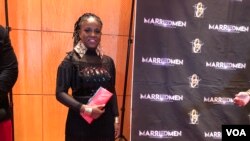 Haitian Rapper Princess Eud, who plays Alexis Genisis in the film Married Men at the movie's premiere in Miami, January 13, 2018. (S. Lemaire/VOA)