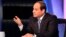 FILE - Presidential candidate and Egypt's former army chief Abdel Fattah el-Sissi talks during a television interview broadcast on CBC and ONTV, in Cairo, May 6, 2014.