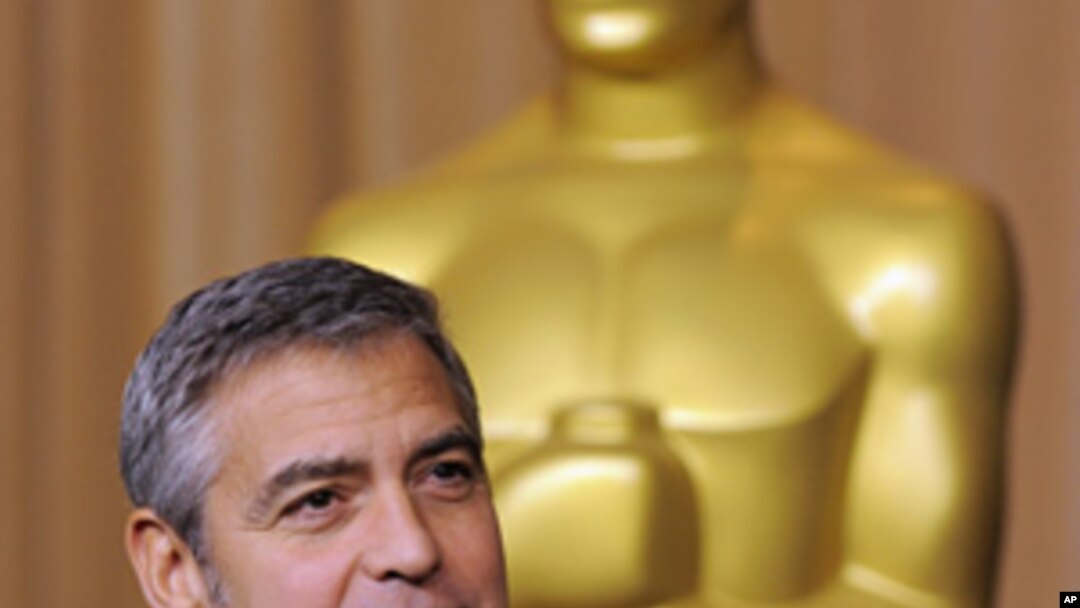 George Clooney, a Best Actor nominee for "The Descendants" and an Adapted Screenplay nominee for "The Ides of March," at Academy Awards Nominees Luncheon in Beverly Hills, Feb. 6, 2012.