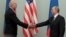 ကန်သမ္မတသစ် Joe Biden နဲ့ ရုရှားသမ္မတ Vladimir Putin။