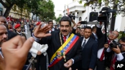 Le président vénézuélien Nicolas Maduro, à Caracas, Venezuela, le 15 décembre 2019.