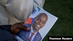 FILE - Haiti holds funeral for assassinated President Jovenel Moise in Cap-Haitien.