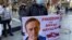 A New York protest supporting Russia opposition politician Alexei Navalny