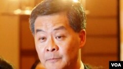 香港行政長官梁振英 (資料圖片 - 湯惠芸攝) 