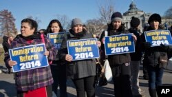 Activistas se manifiestan esperanzados en que el 2014 sea el año de la reforma migratoria.