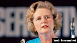 Cựu Thủ tướng Anh Margaret Thatcher.