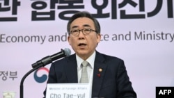 18일 조태열 한국 외교부 장관이 서울 프레스센터에서 열린 외신기자 간담회에 참석해 발언하고 있다. 