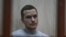 Lawyer Alexei Liptser appears in court in Moscow on Oct. 13, 2023. Russia detained Lipster and two other lawyers of jailed opposition leader Alexey Navalny and raided their homes, aides said.