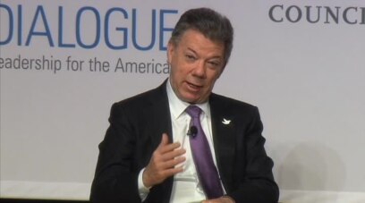 Santos busca apoyo posconflicto en Washington