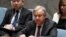 FILE - U.N. Secretary-General Antonio Guterres speaks during a Security Council meeting at U.N. headquarters in New York, Feb. 28, 2020.