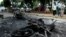 Burnt police motorcycles are the result of a protest against Venezuela's President Nicolas Maduro's government in Palmira, Venezuela, May 16, 2017.