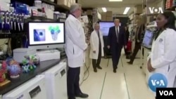 Trump Tours NIH Vaccine Research Center